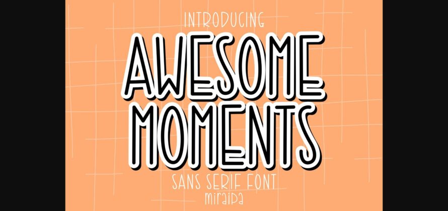 Awesome Moments Font Poster 3