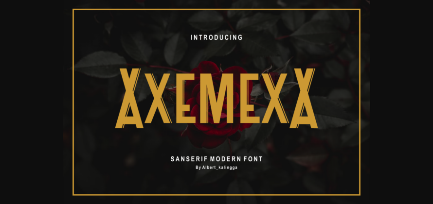 Axemexa Font Poster 3