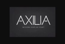 Axilia Font Poster 1