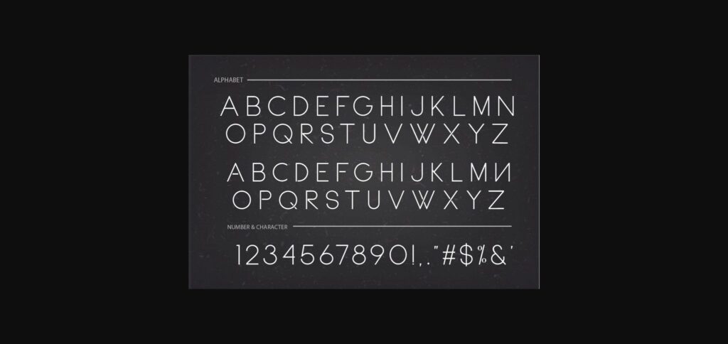 Axilia Font Poster 4