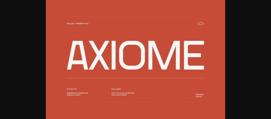 Axiome Font Poster 3