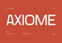 Axiome Font Poster 1