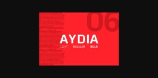 Aydia Font Poster 1