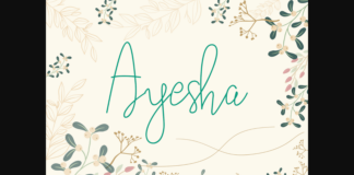 Ayesha Font Poster 1