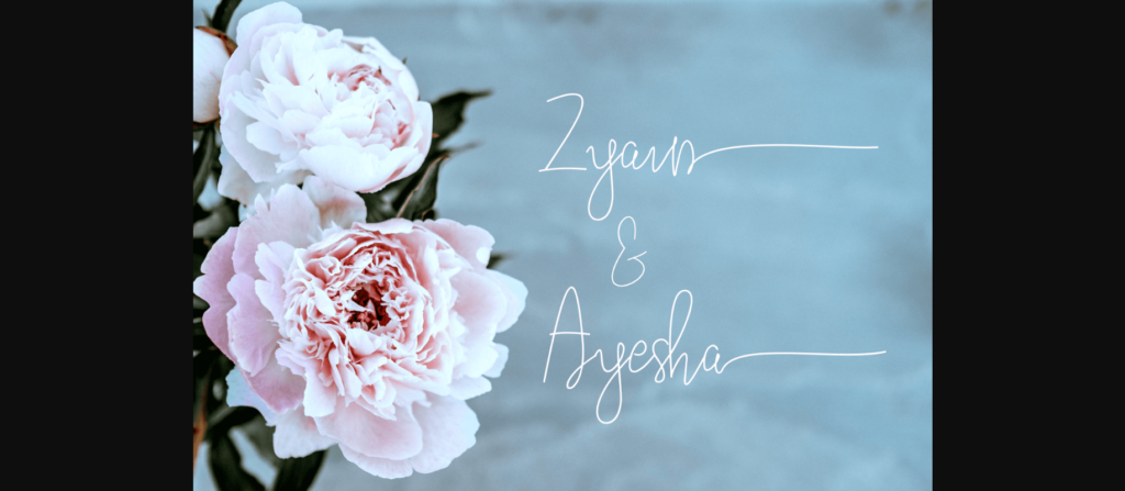 Ayesha Font Poster 5