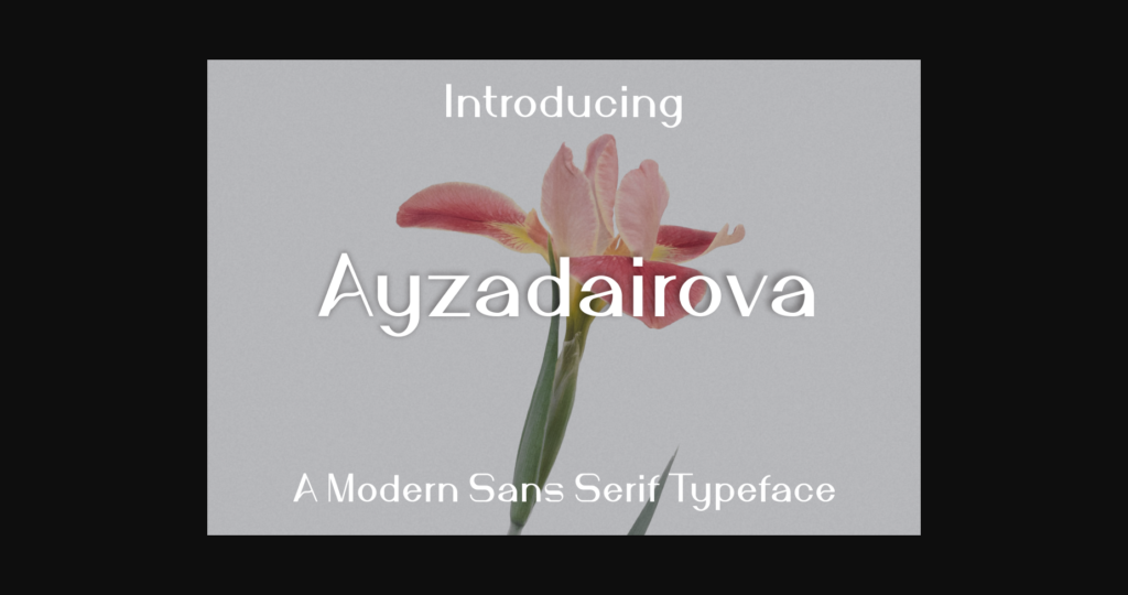 Ayzadairova Font Poster 3