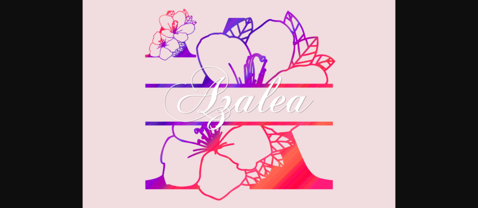 Azalea Split Font Poster 3