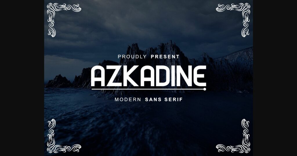 Azkadine Font Poster 3