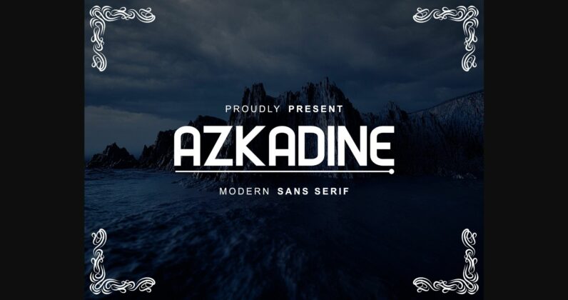 Azkadine Font Poster 3