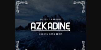 Azkadine Font Poster 1