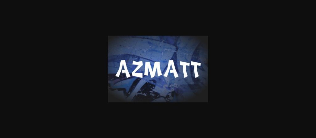 Azmatt Font Poster 3