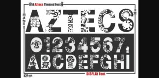 Aztecs Font Poster 1