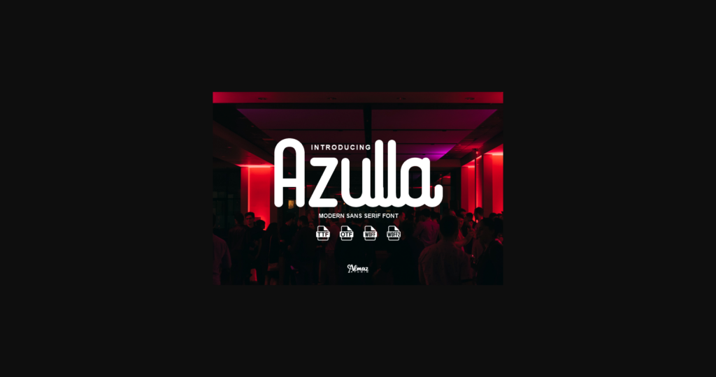 Azulla Font Poster 3