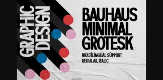 Bauhaus Font Poster 1