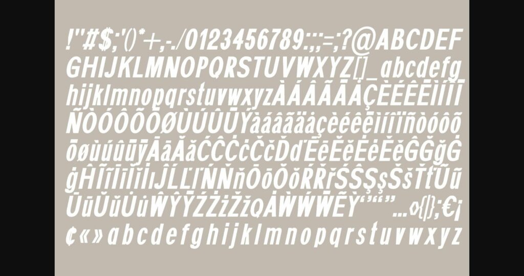 Bauhaus Font Poster 7
