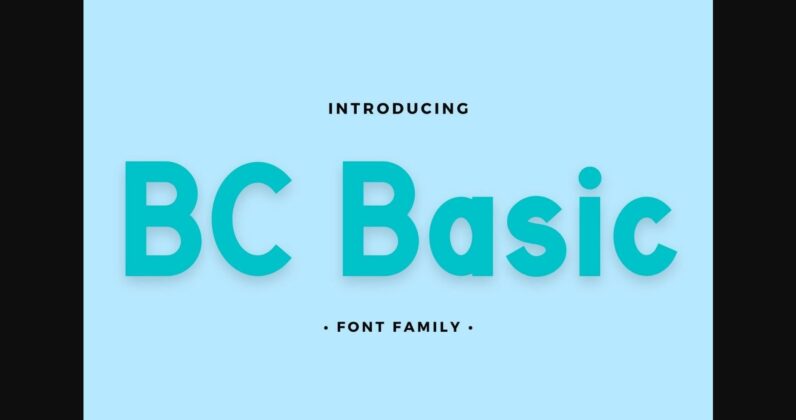 Bc Basic Font Poster 3