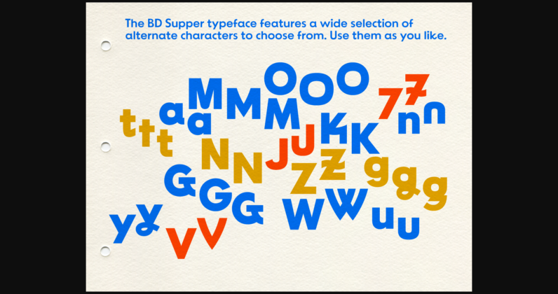 BD Supper Font Poster 8