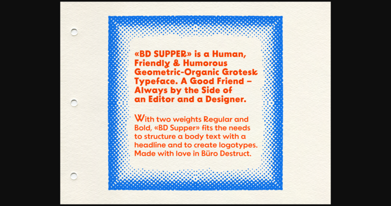 BD Supper Font Poster 10