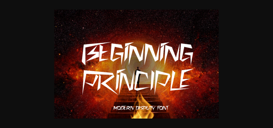 Beginning Principle Font Poster 3