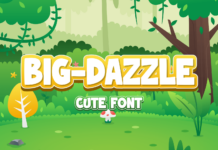 Big Dazzle Font Poster 1