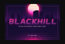 Blackhill Font Poster 1