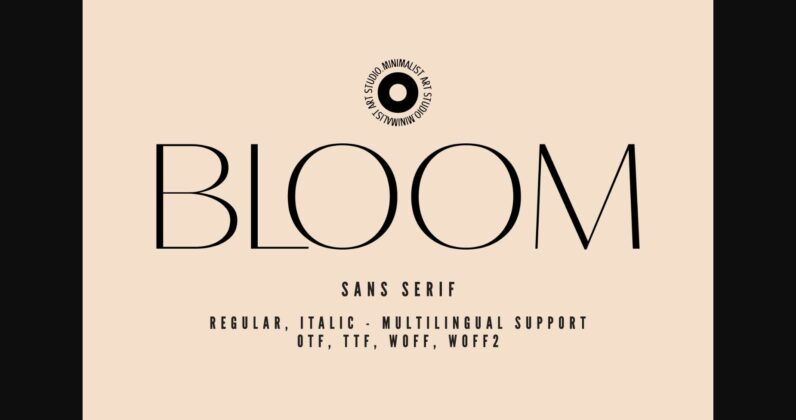 Bloom Font Poster 3