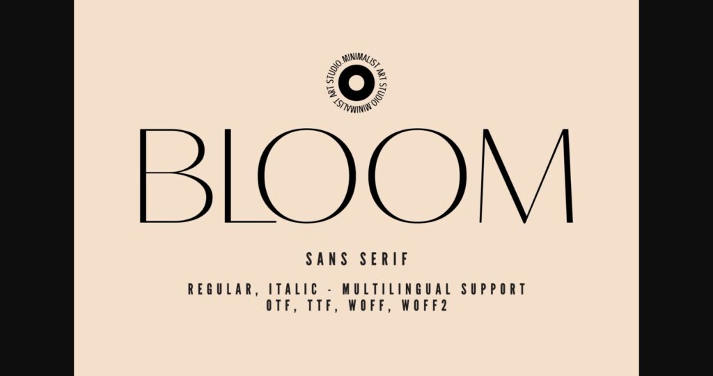 Bloom Font Poster 1