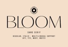 Bloom Font Poster 1