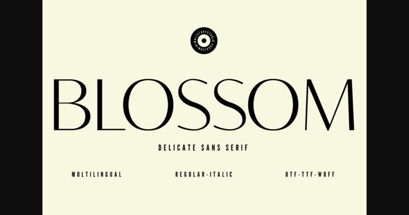 Blossom Font Poster 1