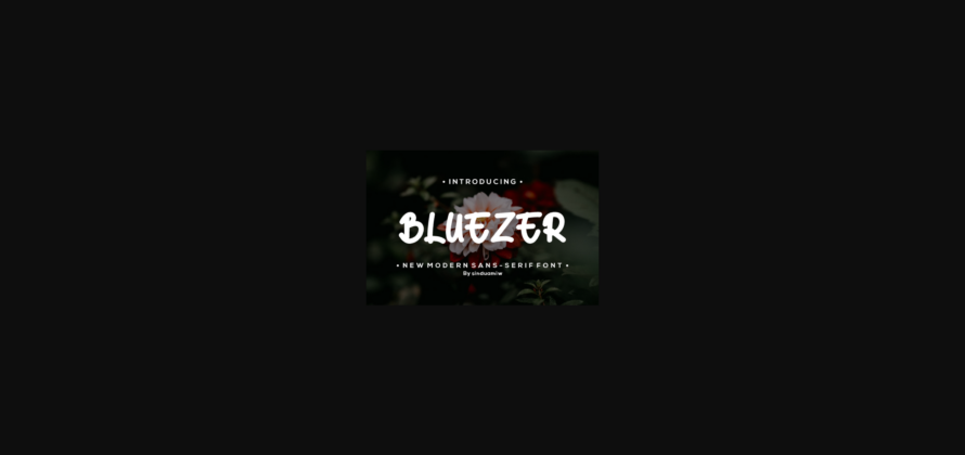 Bluezer Font Poster 3
