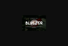 Bluezer Font Poster 1