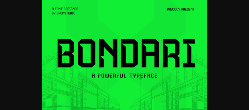 Bondari Font Poster 3