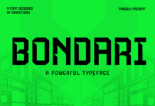 Bondari Font Poster 1