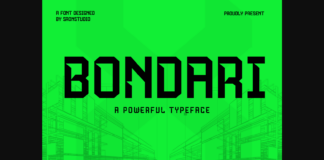 Bondari Font Poster 1