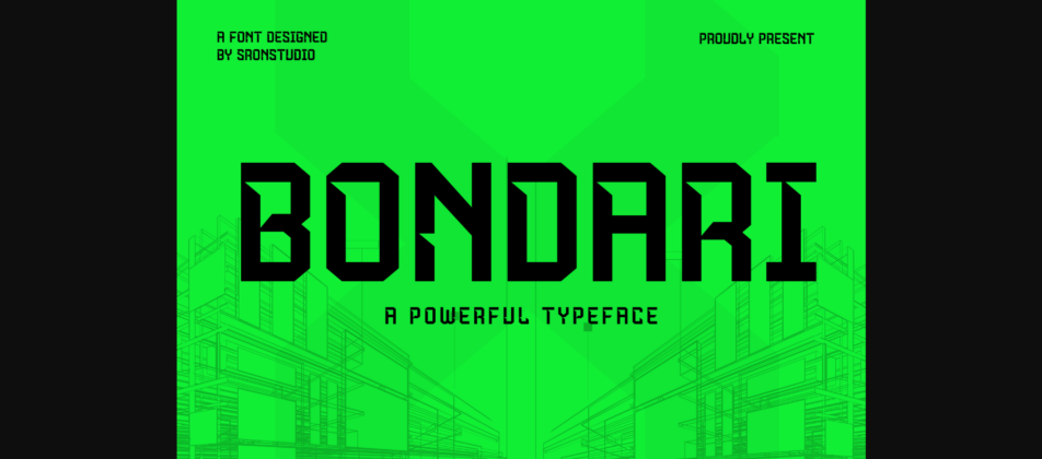 Bondari Font Poster 1