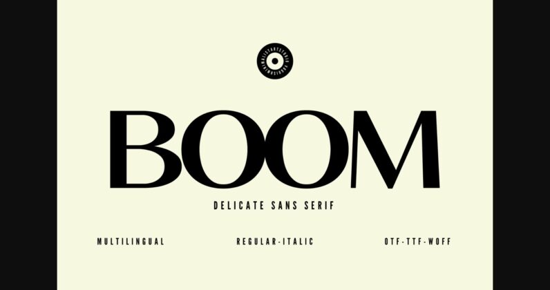 Boom Font Poster 3