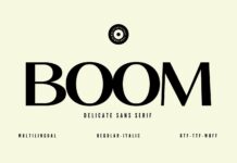 Boom Font Poster 1