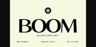 Boom Font Poster 1