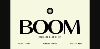 Boom Font Poster 1