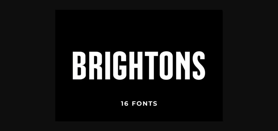 Brightons Font Poster 1
