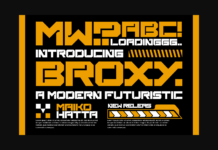 Broxy Font Poster 1