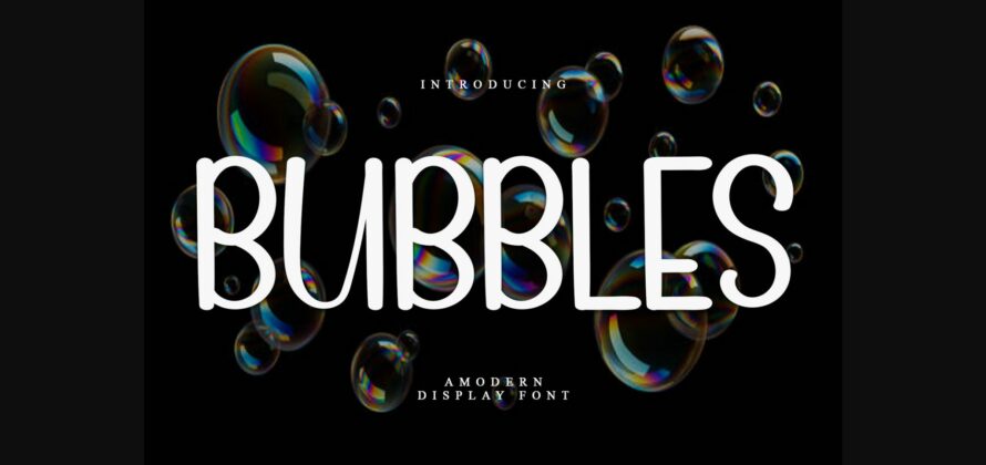 Bubbles Font Poster 3
