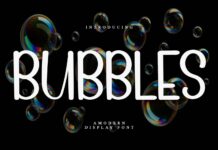 Bubbles Font Poster 1