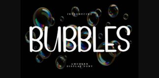 Bubbles Font Poster 1