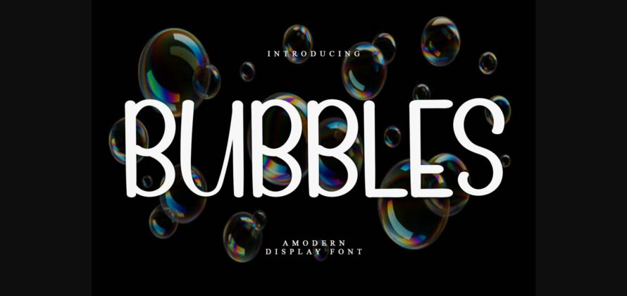 Bubbles Font Poster 1