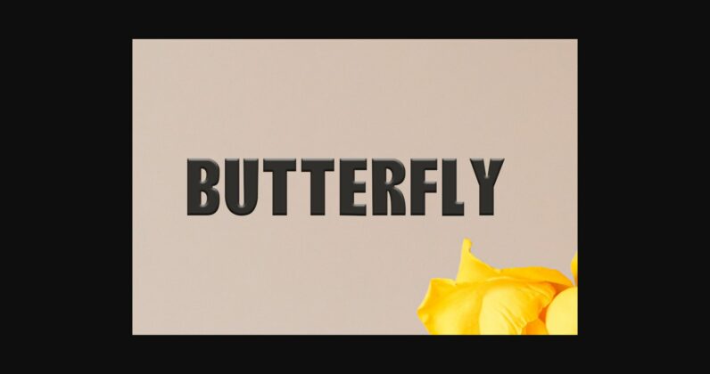 Butterfly Font Poster 3