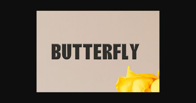 Butterfly Font Poster 1