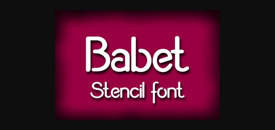 Babet Font Poster 3