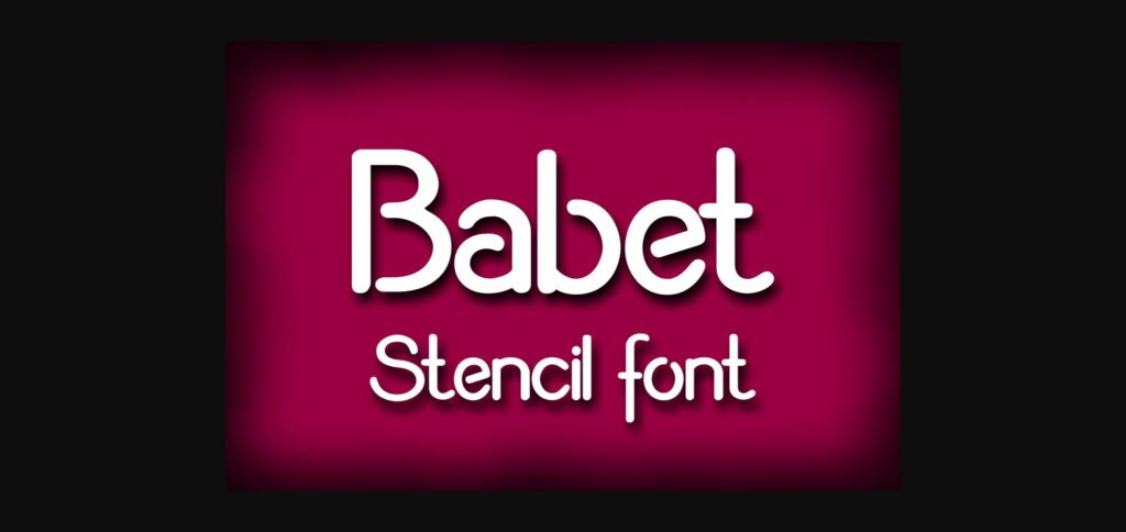 Babet Font Poster 1