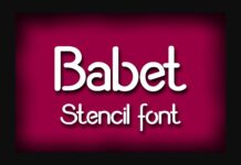 Babet Font Poster 1